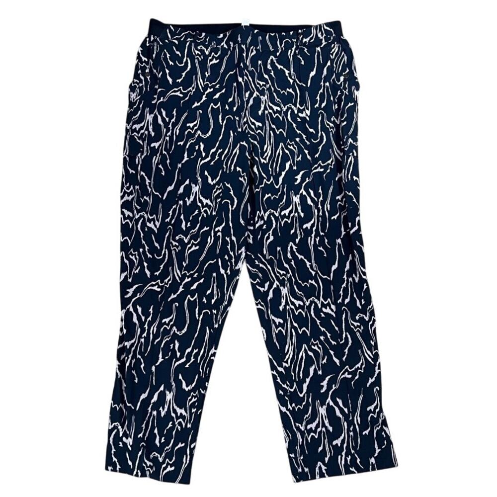 Athleta Vienna Cargo Pant High Rise Blue Women Size 22